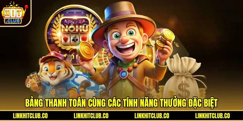 Bảng thanh toán và tính năng thưởng Bí Mật Cleopatra Hitclub
