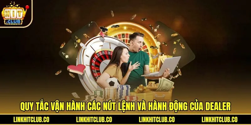 Hệ thống nút lệnh cùng thao tác rút bài Blackjack Hitclub